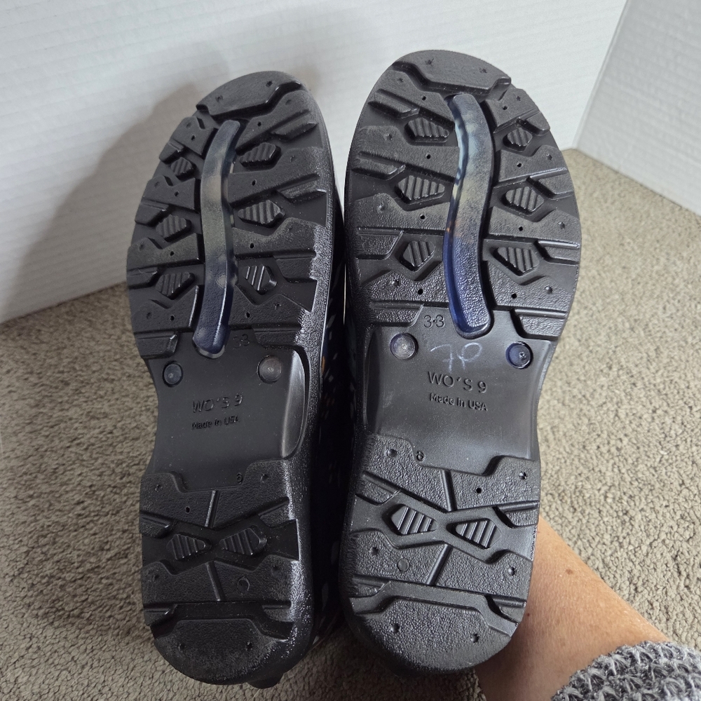 Sloggers Women's Navy Floral Clogs Size 9 - Picture 8 of 9
